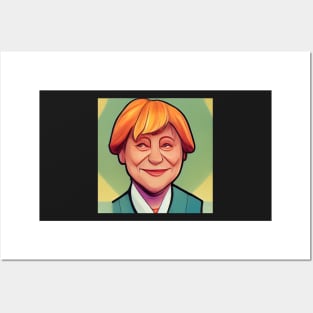 Angela Merkel | Comics Style Posters and Art